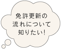 免許更新の流れについて知りたい!