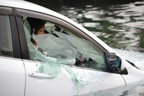 JAFユーザーテスト　水没