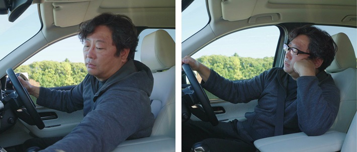 運転姿勢が崩れた場合