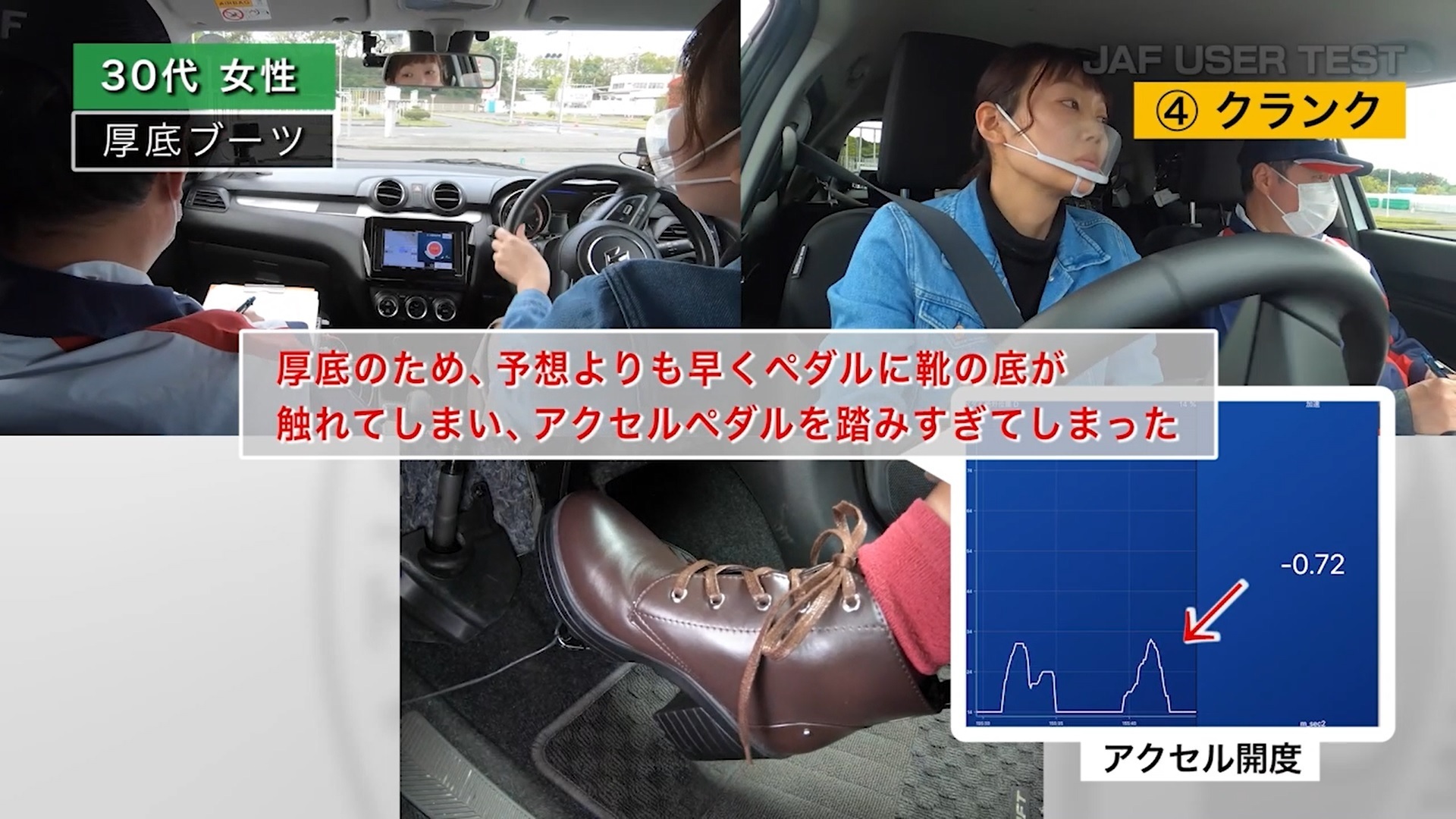 ストア 自動車 ブーツ 荒い運転