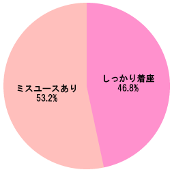 グラフ[幼児用シートの着座状況]