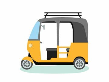 トゥクトゥクのイラスト