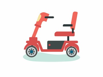 シニアカーのイラスト