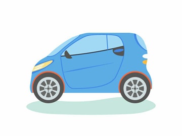 電動ミニカーのイラスト