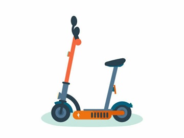 電動キックボードのイラスト