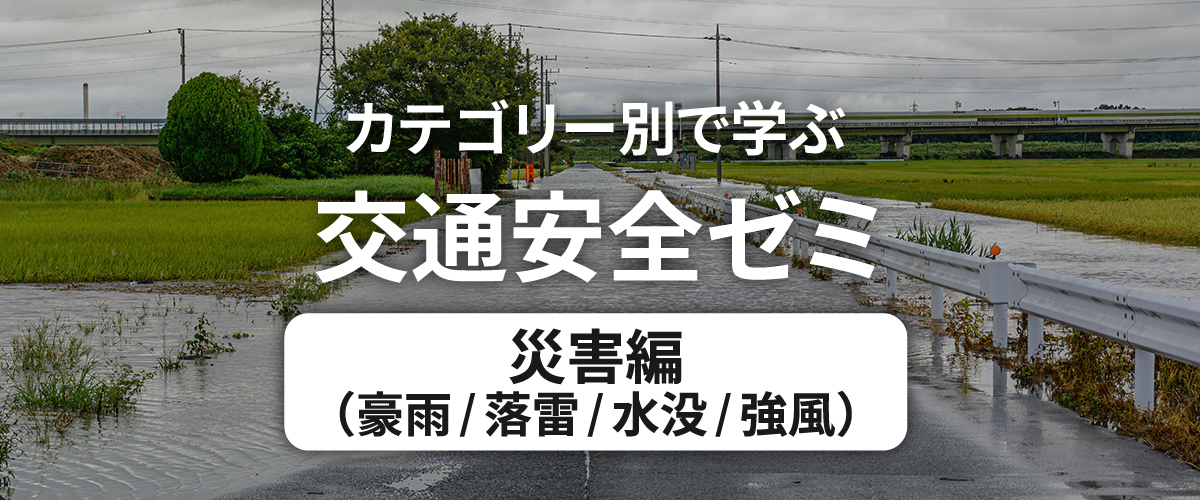 カテゴリー別で学ぶ交通安全ゼミ 災害編