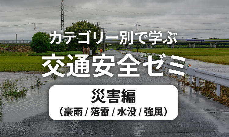 カテゴリー別で学ぶ交通安全ゼミ 災害編