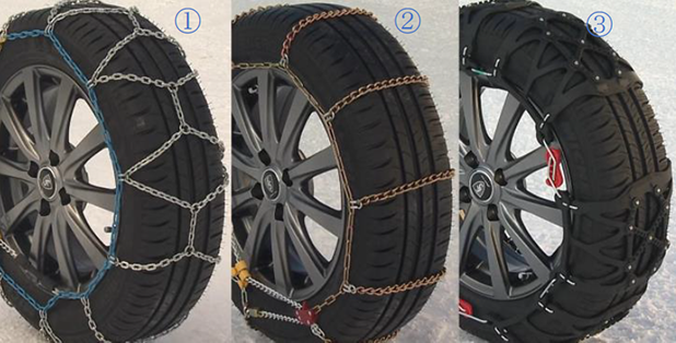タイヤチェーンの違いでどう変わるのかタイヤチェーンを装着し 雪道での旋回と急制動を検証 Jaf