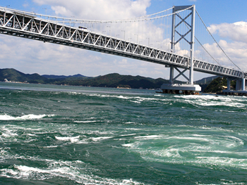 徳島大鳴門橋と渦潮