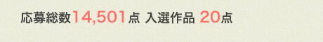 応募総数14,501点 入選作品 20点