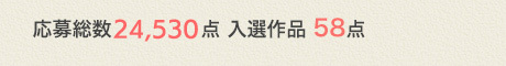 応募総数24,530点 入選作品 58点