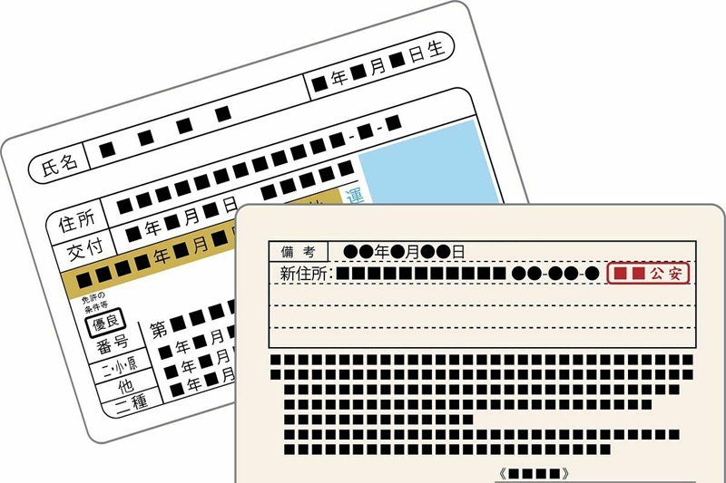 運転免許証の住所変更