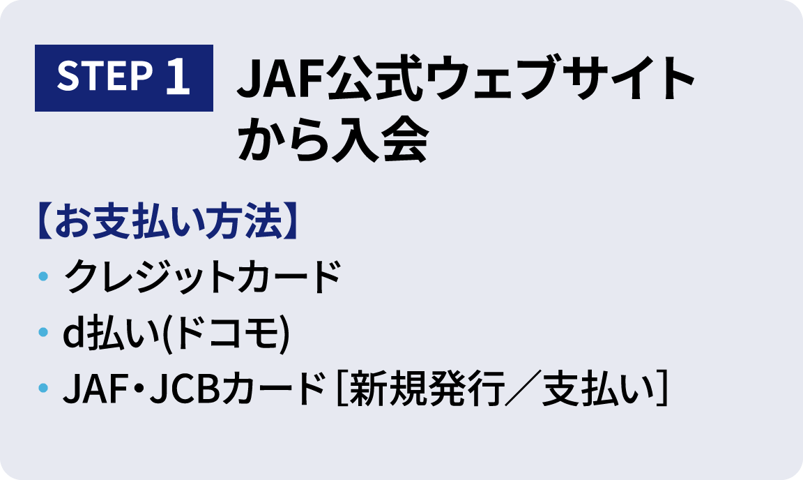 STEP1 入会方法を選択