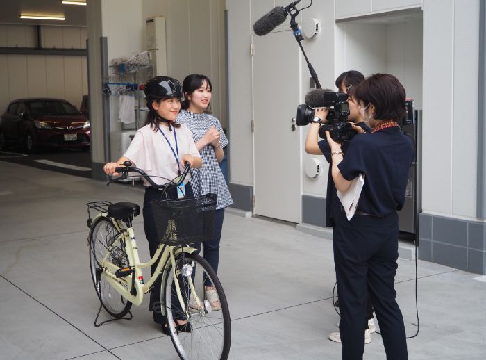 自転車に乗る際のヘルメット着用の啓発（岡山）